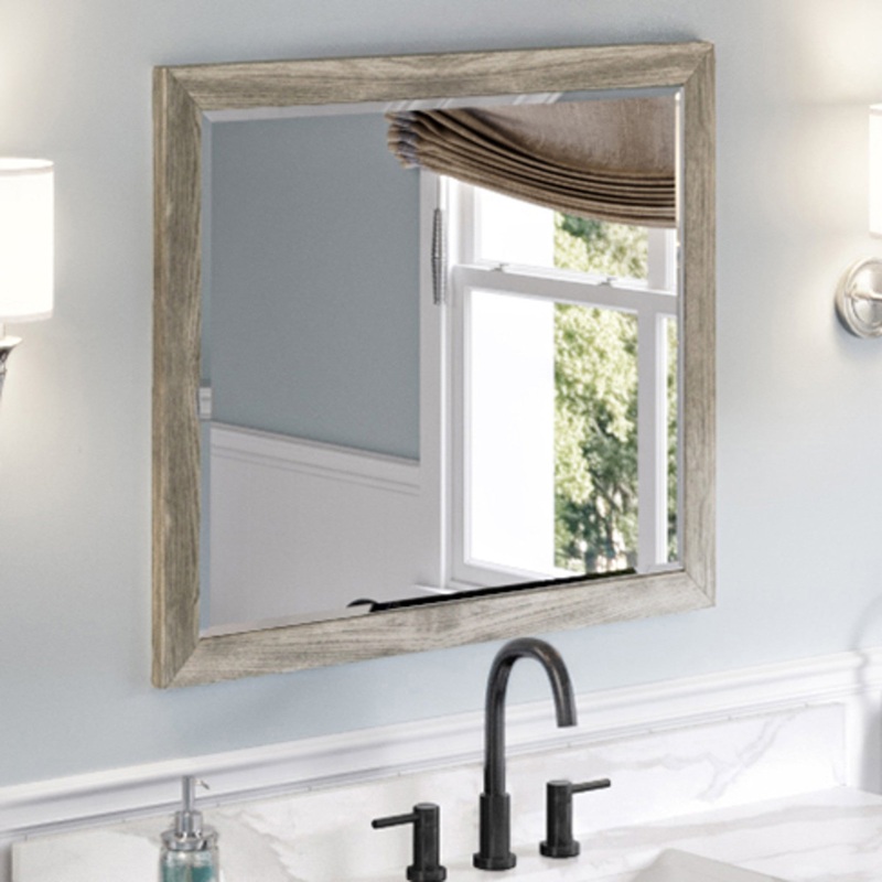 JEFFREY ALEXANDER MIR2CAD-33-WG 33" W x 1" D x 28" H Weathered Grey Cade mirror - Weathered Grey