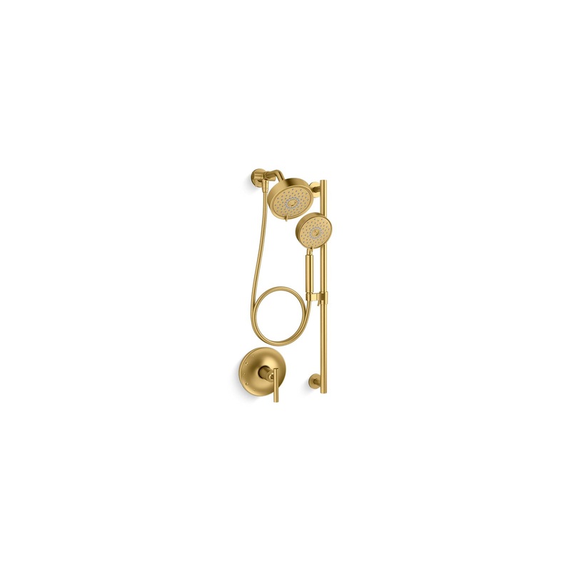 KOHLER K-22181-2MB Purist Showering Kit, 2.5 Gpm In Vibrant Brushed Moderne Brass