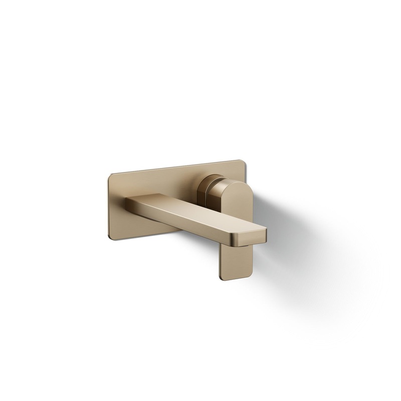 KOHLER K-22567-4-BV Parallel Wall-Mount Single-Handle Bathroom Sink Faucet, 1.2 Gpm In Vibrant Brushed Bronze