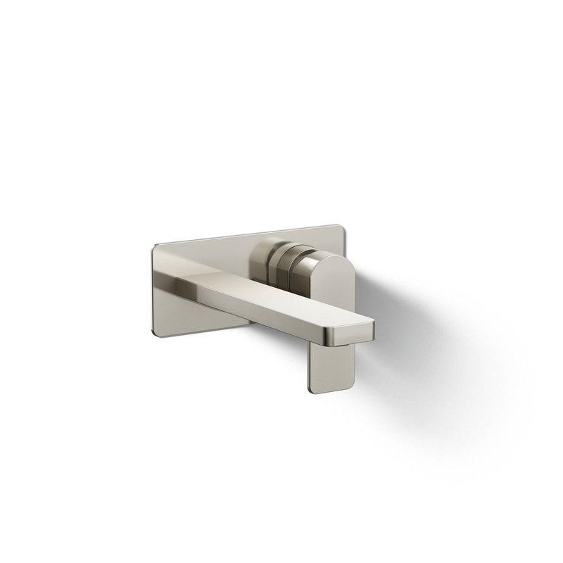 KOHLER K-22567-4-SN Parallel Wall-Mount Single-Handle Bathroom Sink Faucet, 1.2 Gpm In Vibrant Polished Nickel