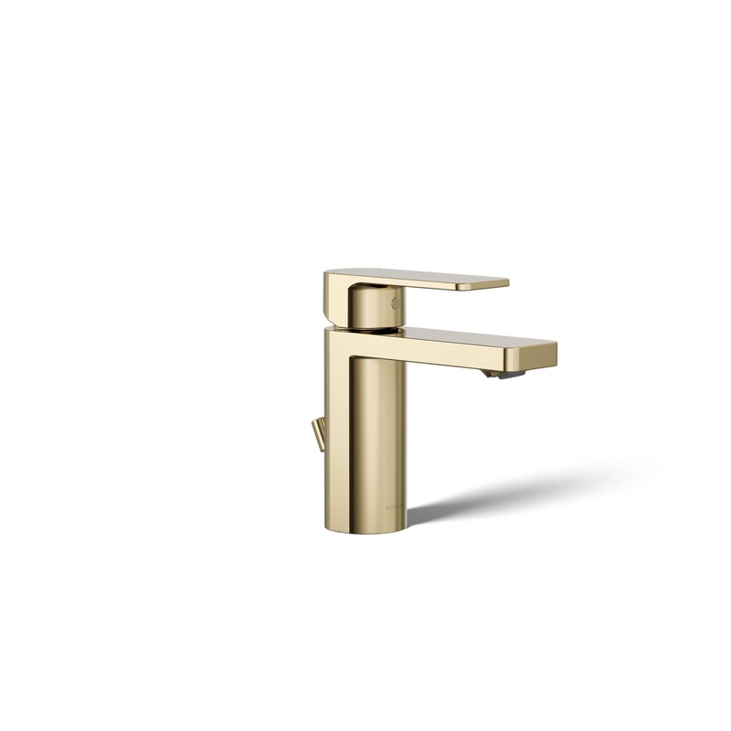 KOHLER K-23472-4K-AF Parallel Single-Handle Bathroom Sink Faucet, 1.0 Gpm In Vibrant French Gold