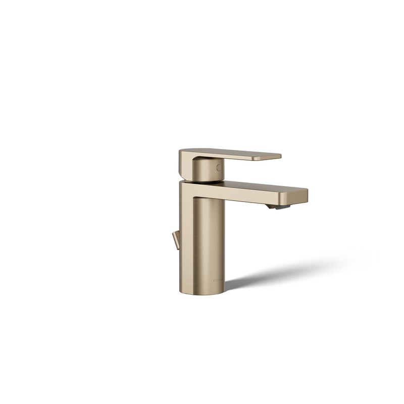 KOHLER K-23472-4N-BV Parallel Single-Handle Bathroom Sink Faucet, 0.5 Gpm In Vibrant Brushed Bronze