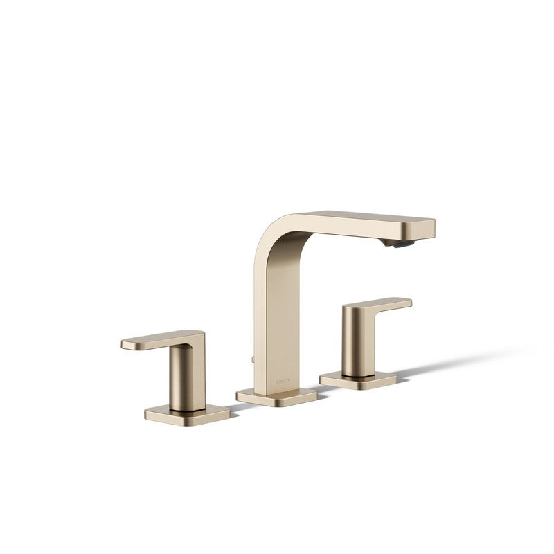 KOHLER K-23484-4K-BV Parallel Widespread Bathroom Sink Faucet, 1.0 Gpm In Vibrant Brushed Bronze