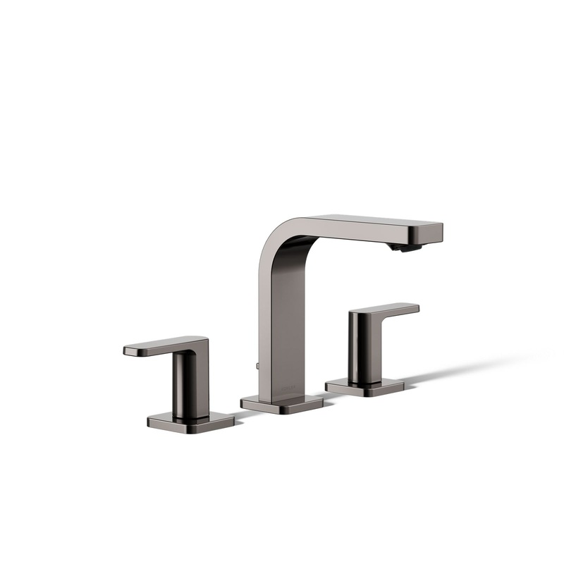 KOHLER K-23484-4N-TT Parallel Widespread Bathroom Sink Faucet, 0.5 Gpm In Titanium
