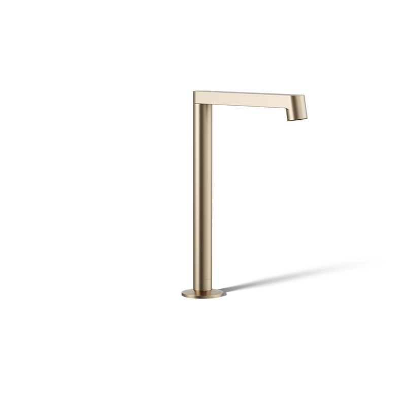 KOHLER K-23887-BV Components Bathroom Sink Faucet Spout With Row Design, 1.2 Gpm In Vibrant Brushed Bronze