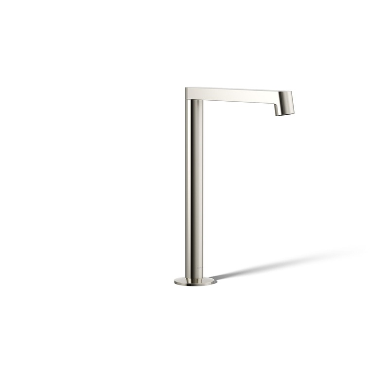 KOHLER K-23887-SN Components Bathroom Sink Faucet Spout With Row Design, 1.2 Gpm In Vibrant Polished Nickel