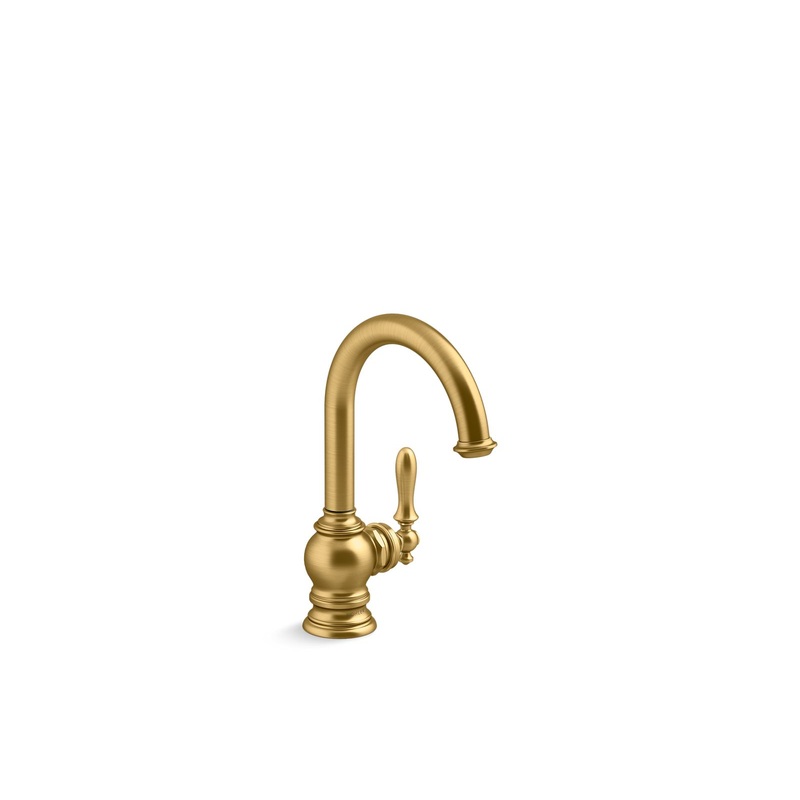KOHLER K-24074-2MB Artifacts Beverage Faucet In Vibrant Brushed Moderne Brass