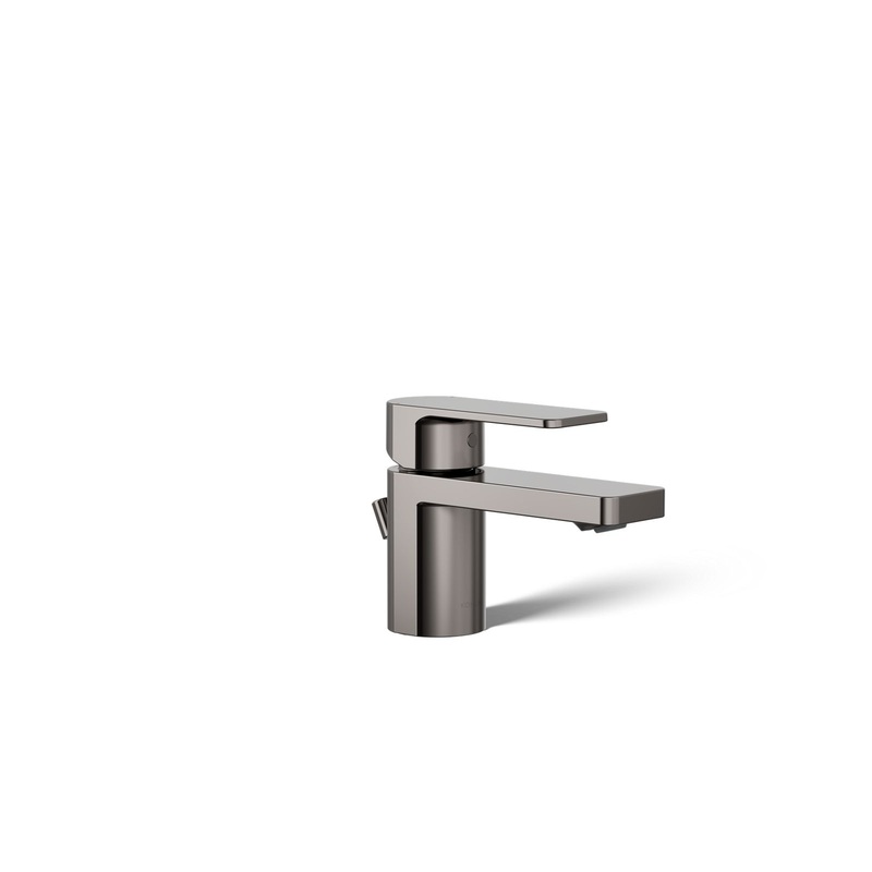 KOHLER K-24804-4-TT Parallel Low Single-Handle Bathroom Sink Faucet, 1.2 Gpm In Vibrant Titanium