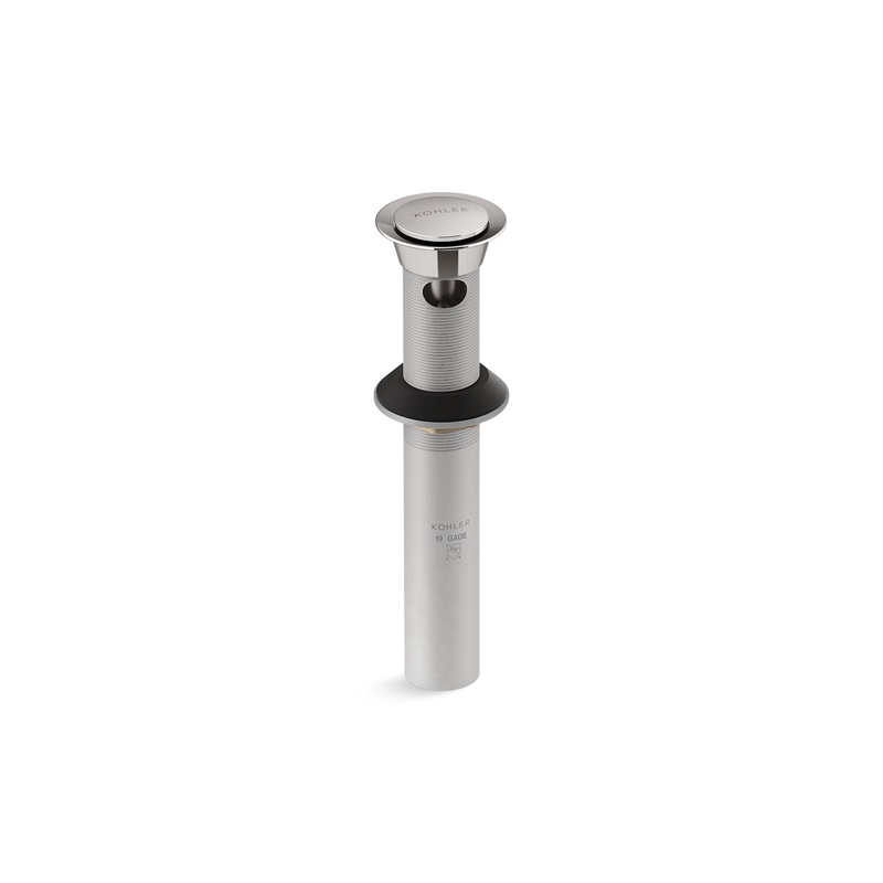 KOHLER K-25322-TT Clicker Drain With Overflow In Vibrant Titanium