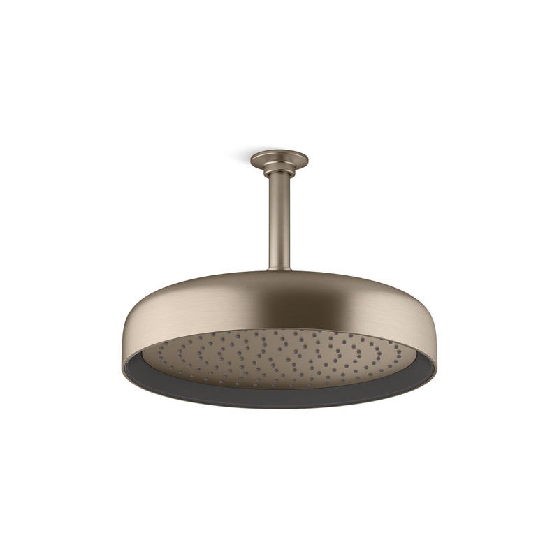 KOHLER K-26291-BV Statement Round 12" Single-Function Rainhead, 2.5 Gpm In Vibrant Brushed Bronze
