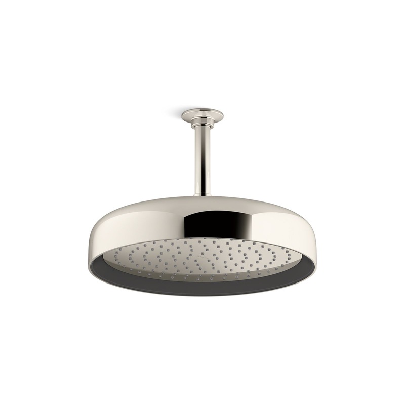 KOHLER K-26291-SN Statement Round 12" Single-Function Rainhead, 2.5 Gpm In Vibrant Polished Nickel