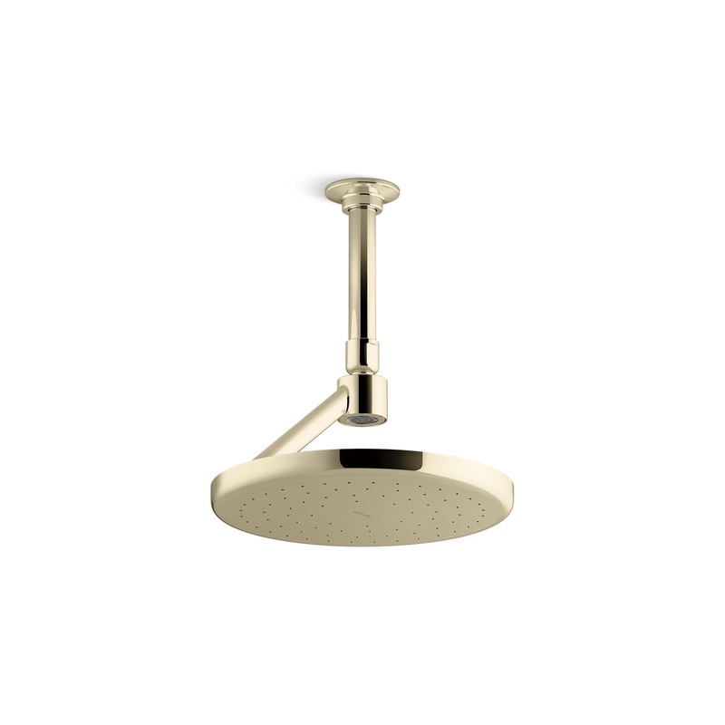 KOHLER K-26301-AF Statement Open Rain Iconic Single-Function Rainhead, 2.5 Gpm In Vibrant French Gold