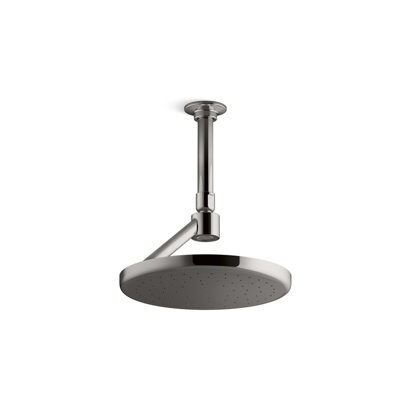 KOHLER K-26301-TT Statement Open Rain Iconic Single-Function Rainhead, 2.5 Gpm In Vibrant Titanium