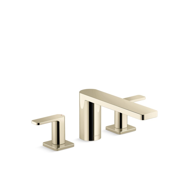 KOHLER K-27121-4-AF Parallel Deck-Mount Bath Faucet In Vibrant French Gold