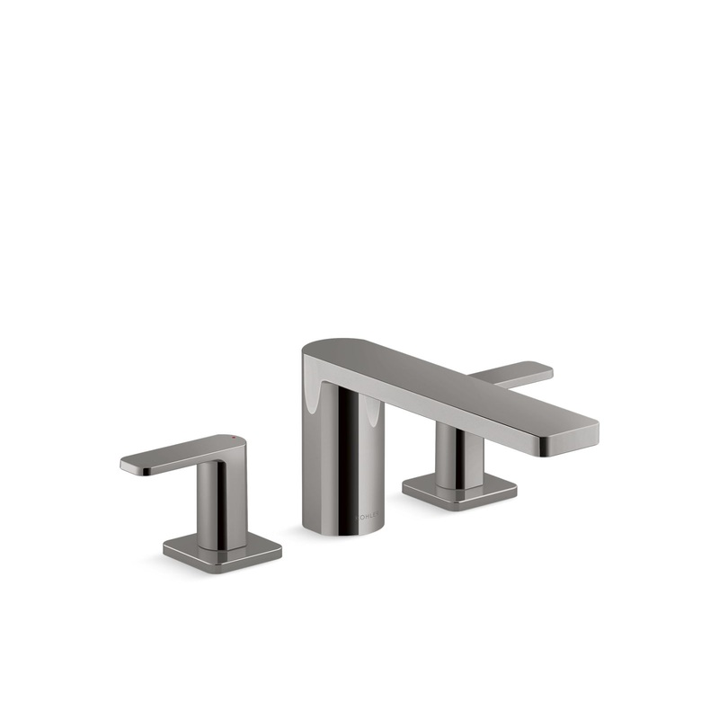 KOHLER K-27121-4-TT Parallel Deck-Mount Bath Faucet In Vibrant Titanium