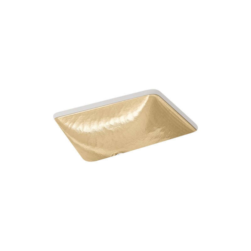 KOHLER K-28823-G7-B11 Yepsen 20" Rectangular Undermount Bathroom Sink, No Overflow In Opaque Sandalwood