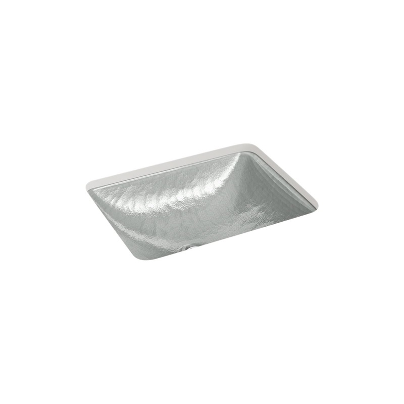 KOHLER K-28823-G8-B11 Yepsen 20" Rectangular Undermount Bathroom Sink, No Overflow In Opaque Stone