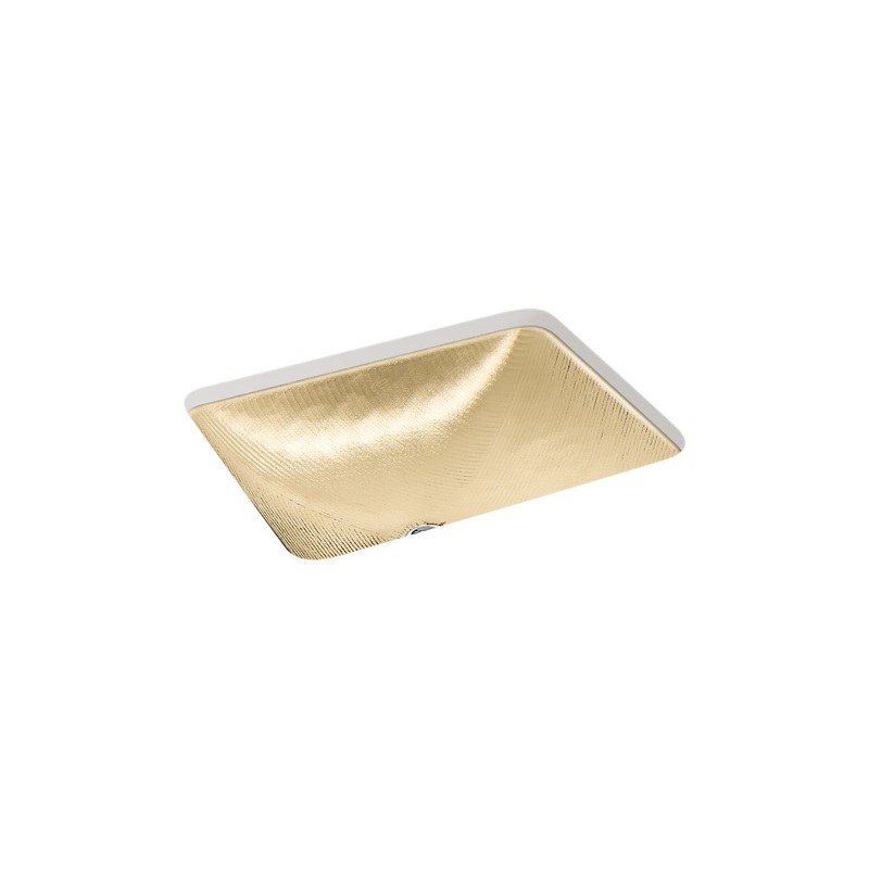 KOHLER K-28823-TG7 Yepsen 20" Rectangular Undermount Bathroom Sink, No Overflow In Translucent Sandalwood