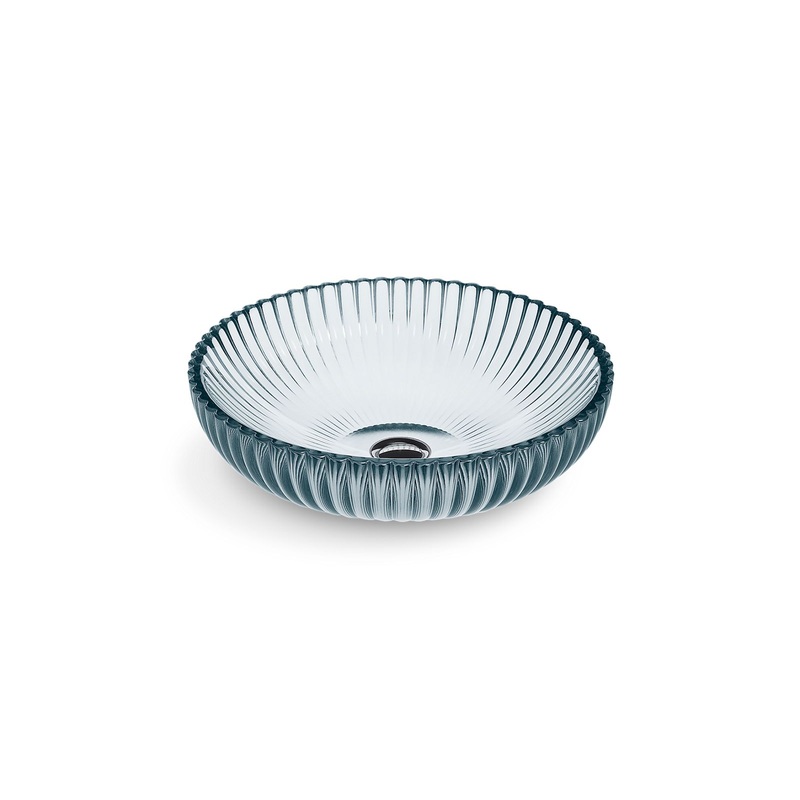 KOHLER K-28824-TG1 Salute 15" Round Vessel Bathroom Sink, No Overflow In Translucent Dusk