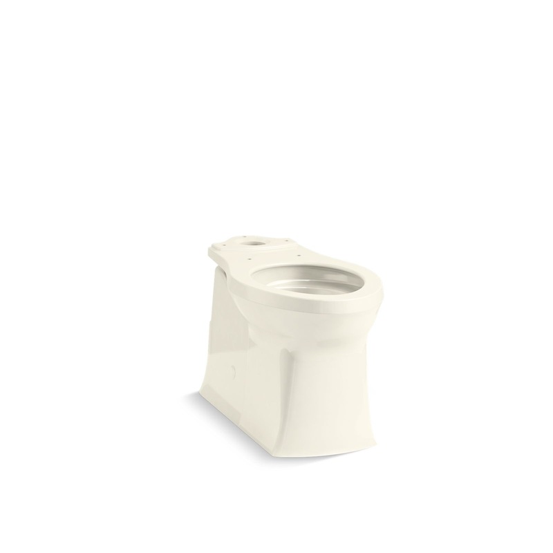 KOHLER K-33812-96 Corbelle Tall Elongated Toilet Bowl With Skirted Trapway In Biscuit