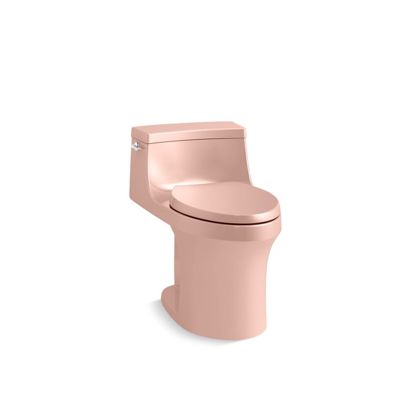 KOHLER K-5172-V10 San Souci One-Piece Compact Elongated Toilet With Concealed Trapway, 1.28 Gpf In 150th Peachblow