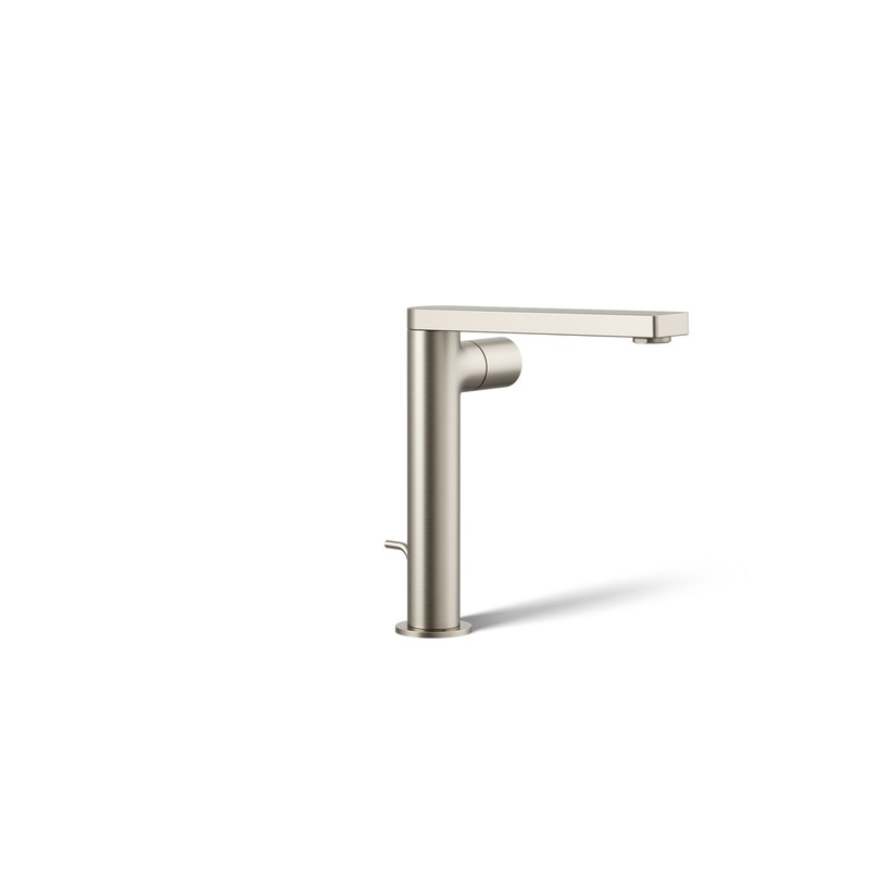 KOHLER K-73159-7-BN Composed Tall Single-Handle Bathroom Sink Faucet With Cylindrical Handle, 1.2 Gpm In Vibrant Brushed Nickel