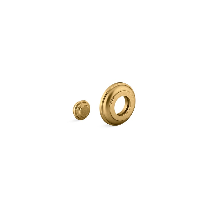 KOHLER K-76334-2MB Shower Arm Trim Kit, Traditional In Vibrant Brushed Moderne Brass