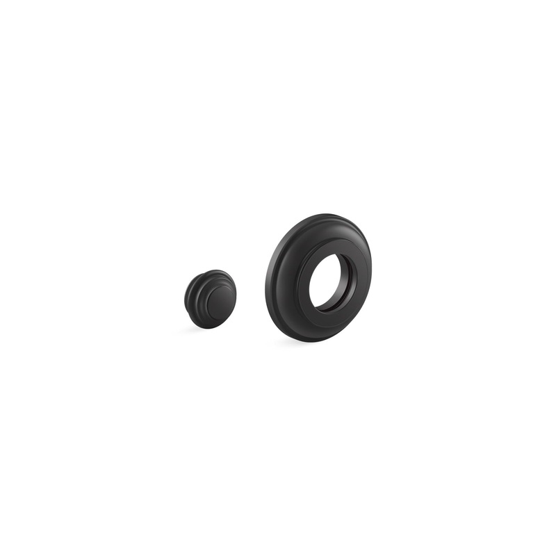 KOHLER K-76334-BL Shower Arm Trim Kit, Traditional In Matte Black