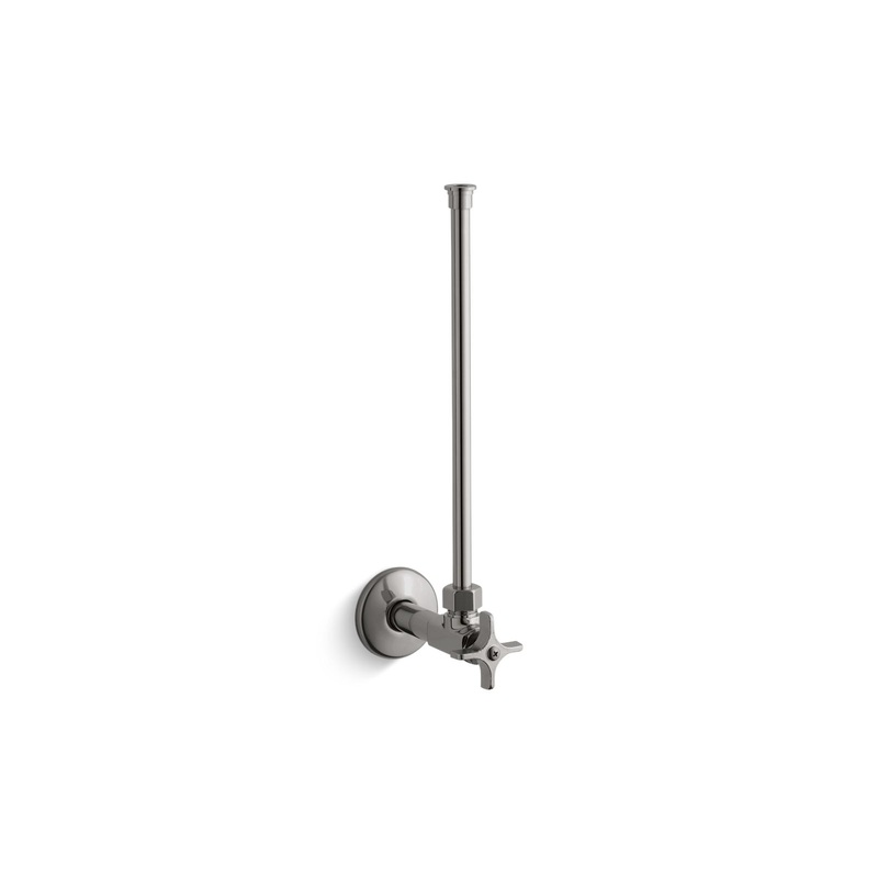 KOHLER K-7638-TT 1/2" Npt Angle Supply With Stop With Cross Handle And Annealed Vertical Tube In Vibrant Titanium