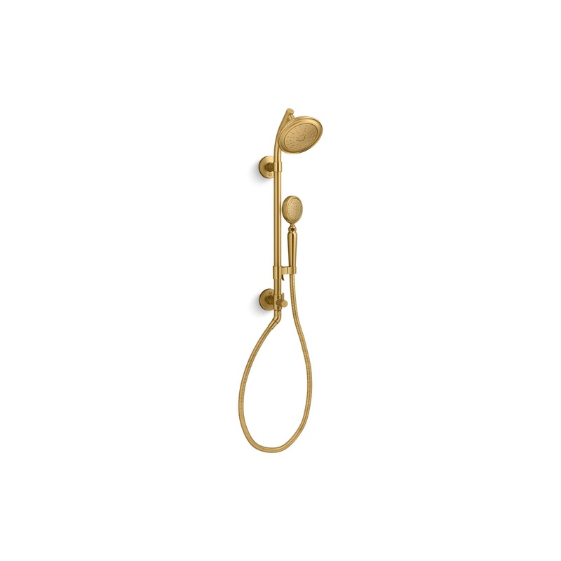 KOHLER K-76472-G-2MB Hydrorail-S Shower Column Kit, 1.75 Gpm In Vibrant Brushed Moderne Brass