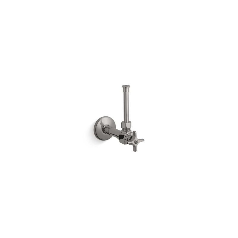 KOHLER K-7653-TT 1/2" Angle Supply With Stop, Cross Handle And Rigid Vertical Tube In Vibrant Titanium