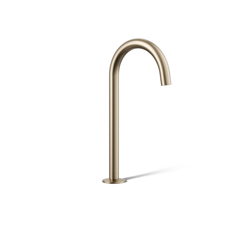 KOHLER K-77965-BV Components Bathroom Sink Faucet Spout With Tube Design, 1.2 Gpm In Vibrant Brushed Bronze