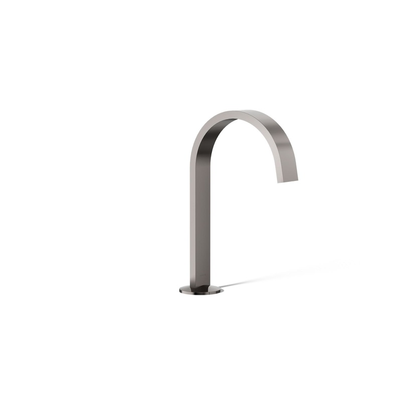 Kohler K-77968-TT Components Bathroom Sink Faucet Spout With Ribbon Design 1.2 Gpm In Vibrant Titanium