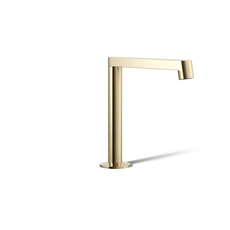 KOHLER K-77969-AF Components Bathroom Sink Faucet Spout With Row Design, 1.2 Gpm In Vibrant French Gold
