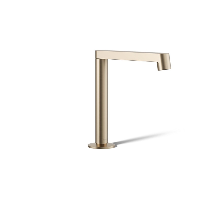 KOHLER K-77969-BV Components Bathroom Sink Faucet Spout With Row Design, 1.2 Gpm In Vibrant Brushed Bronze