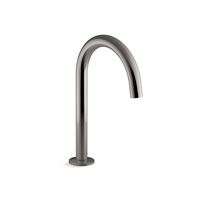 KOHLER K-77985-TT Components Deck-Mount Bath Spout With Tube Design In Vibrant Titanium