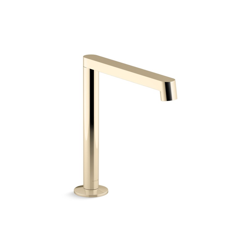 KOHLER K-77987-AF Components Deck-Mount Bath Spout With Row Design In Vibrant French Gold