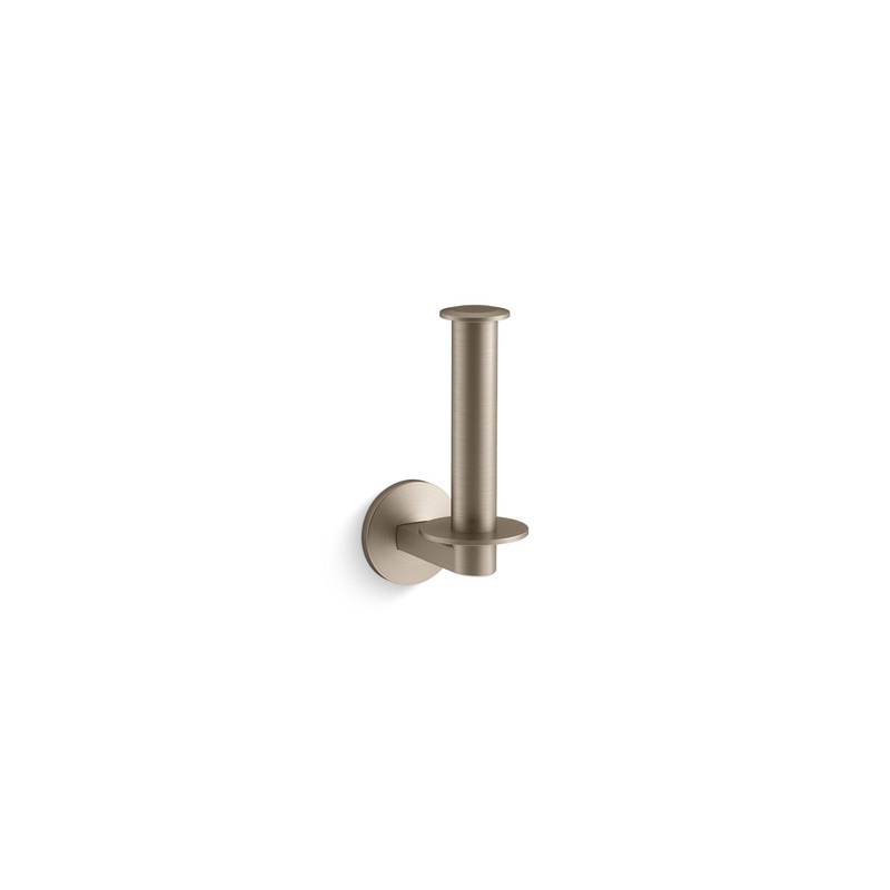 KOHLER K-78383-BV Components Vertical Toilet Paper Holder In Vibrant Brushed Bronze