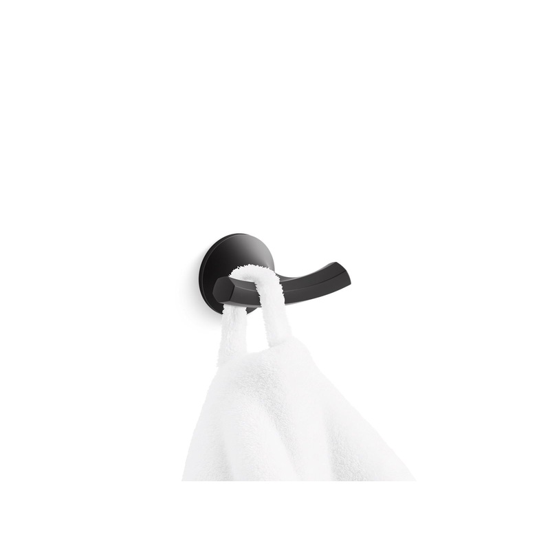 KOHLER K-REC29192-BL Matte Black Desette Robe hook