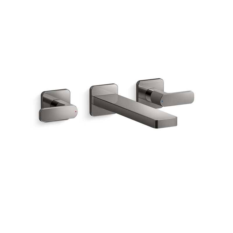 KOHLER K-T23491-4-TT Parallel Wall-Mount Bath Faucet Trim In Vibrant Titanium