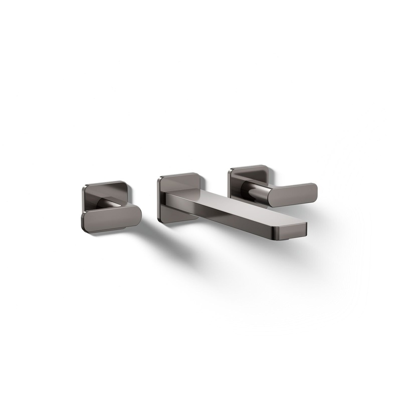 KOHLER K-T27120-4-TT Parallel Wall-Mount Bathroom Sink Faucet Trim, 1.2 Gpm In Vibrant Titanium