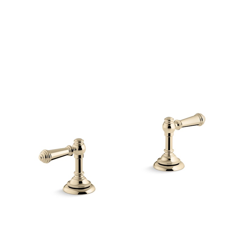 KOHLER K-T98071-4-AF Artifacts Deck-Mount Bath Faucet Handle Trim With Lever Design In Vibrant French Gold