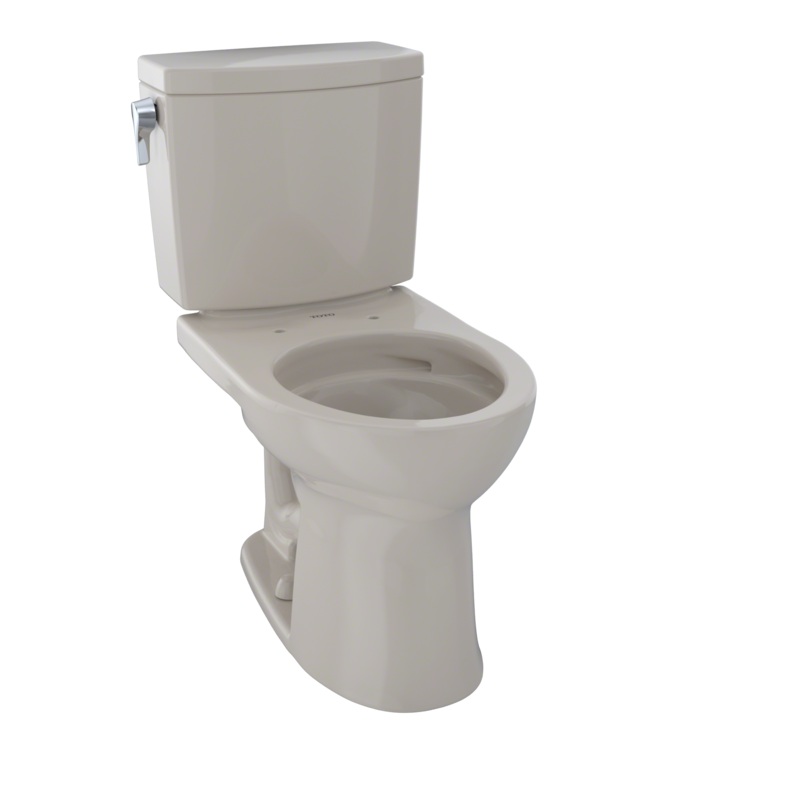 TOTO CST453CUFG#03 Drake Ii 1G Two-Piece Round 1.0 Gpf Universal Height Toilet With Cefiontect - Bone