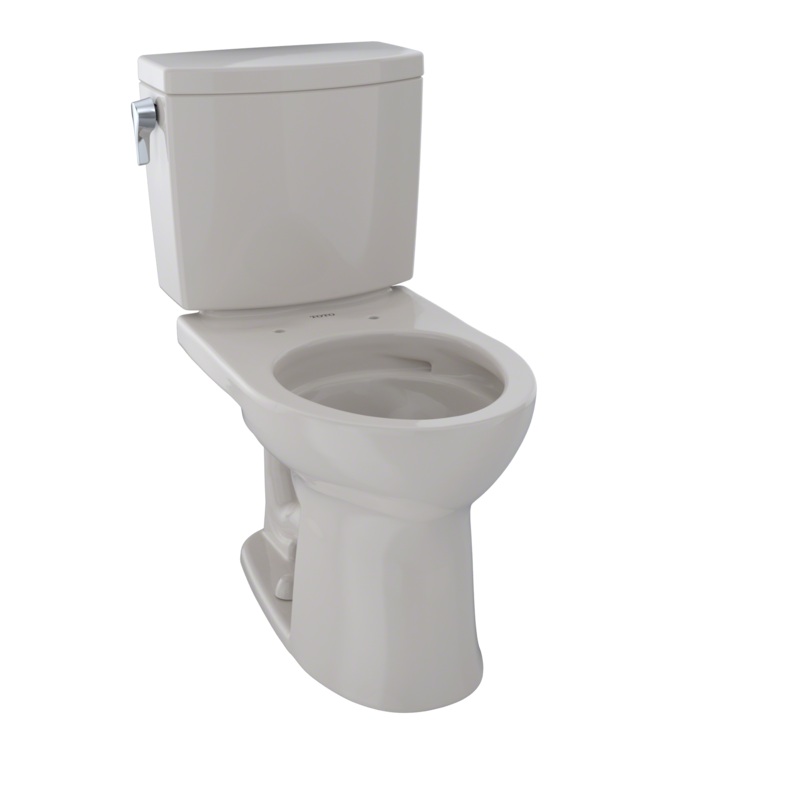 TOTO CST453CUFG#12 Drake Ii 1G Two-Piece Round 1.0 Gpf Universal Height Toilet With Cefiontect - Sedona Beige