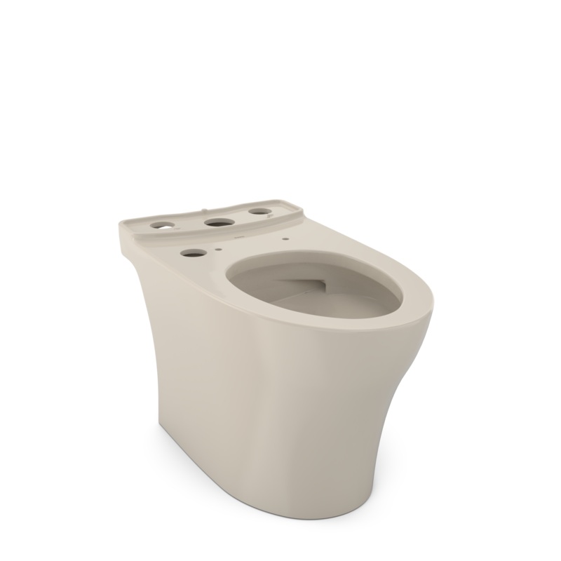 TOTO CT446CEFGNT40#03 Aquia Iv Elongated Universal Height Skirted Toilet Bowl With Cefiontect - Bone