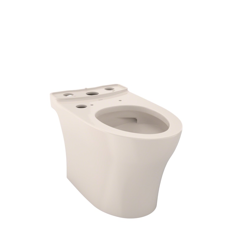 TOTO CT446CEFGNT40#12 Aquia Iv Elongated Universal Height Skirted Toilet Bowl With Cefiontect - Sedona Beige
