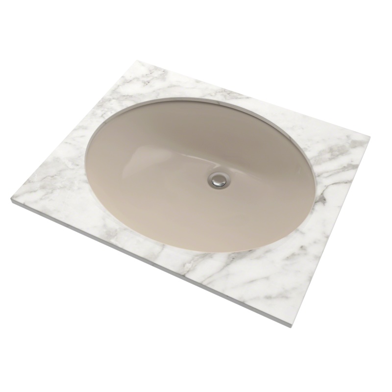 TOTO LT579G#03 Rendezvous Oval Undermount Bathroom Sink With Cefiontect - Bone