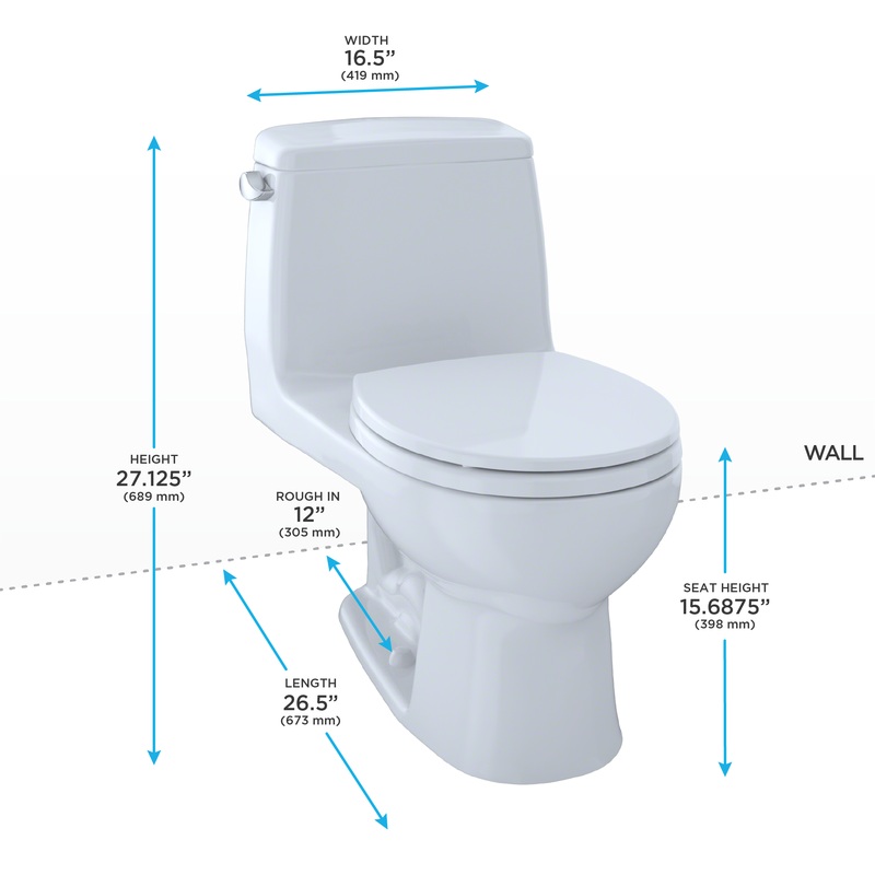 TOTO MS853113#03 Ultimate One-Piece Round Bowl 1.6 Gpf Toilet - Bone