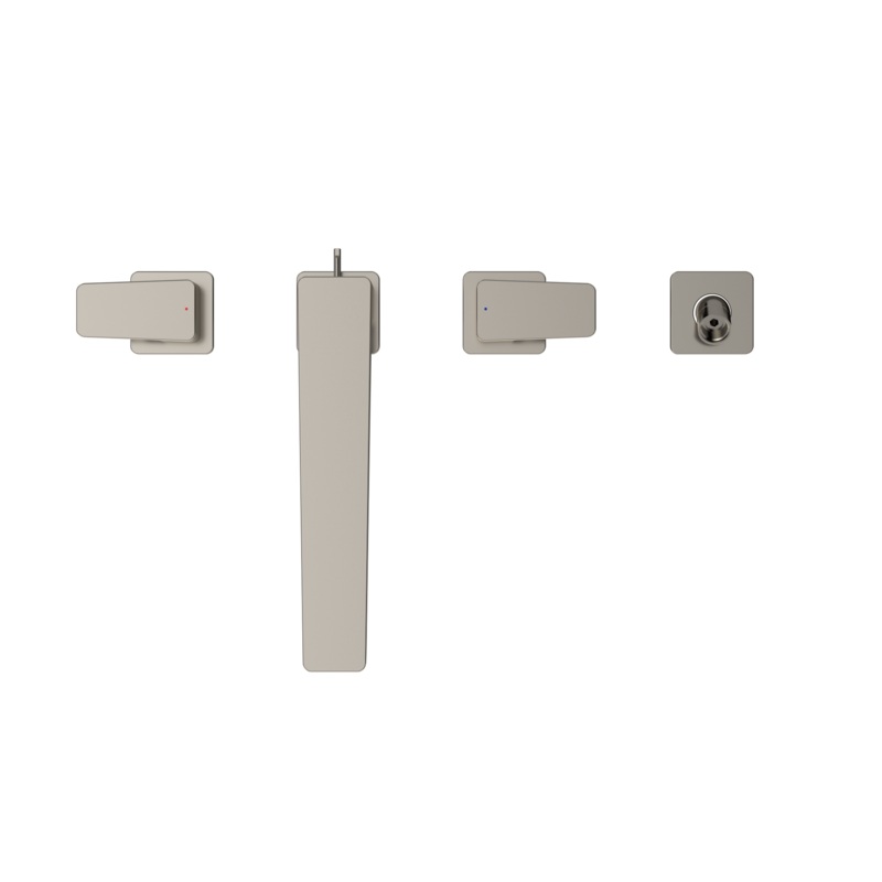 TOTO TBG07202U#PN Ge Two-Handle Deck-Mount Roman Tub Filler Trim With Handshower - Polished Nickel