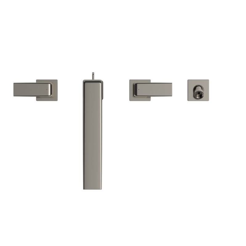 TOTO TBG10202U#PN Gb Two-Handle Deck-Mount Roman Tub Filler Trim With Handshower - Polished Nickel
